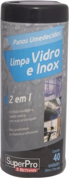 1735 pano umedecido limpa vidro inox